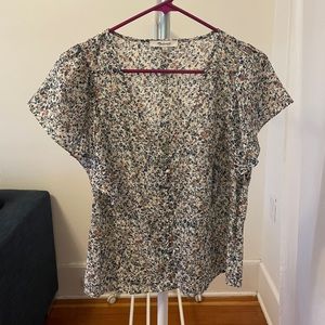 Madewell Floral Top